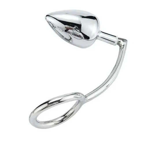 Ring Stainless DiscreetChoice Cock Steel Hook 4663 with Anal Set 0622